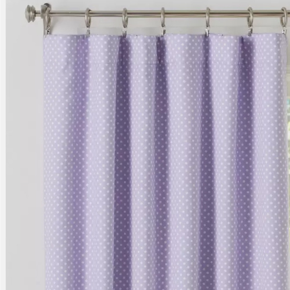 PBK Mini Dot Lavender Drapery panels (44x96). 6 panels total.  Price per pair
